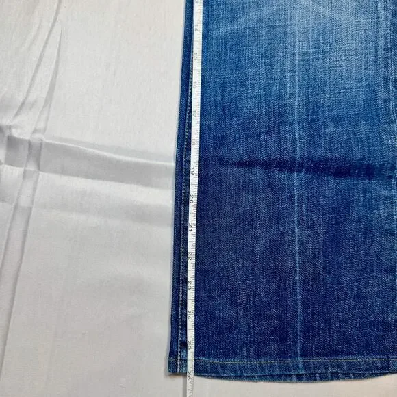 7 For All Mankind Bootcut Jeans Mid Rise Women’s 29 Denim USA Y2K Retro Preppy - Picture 9 of 16